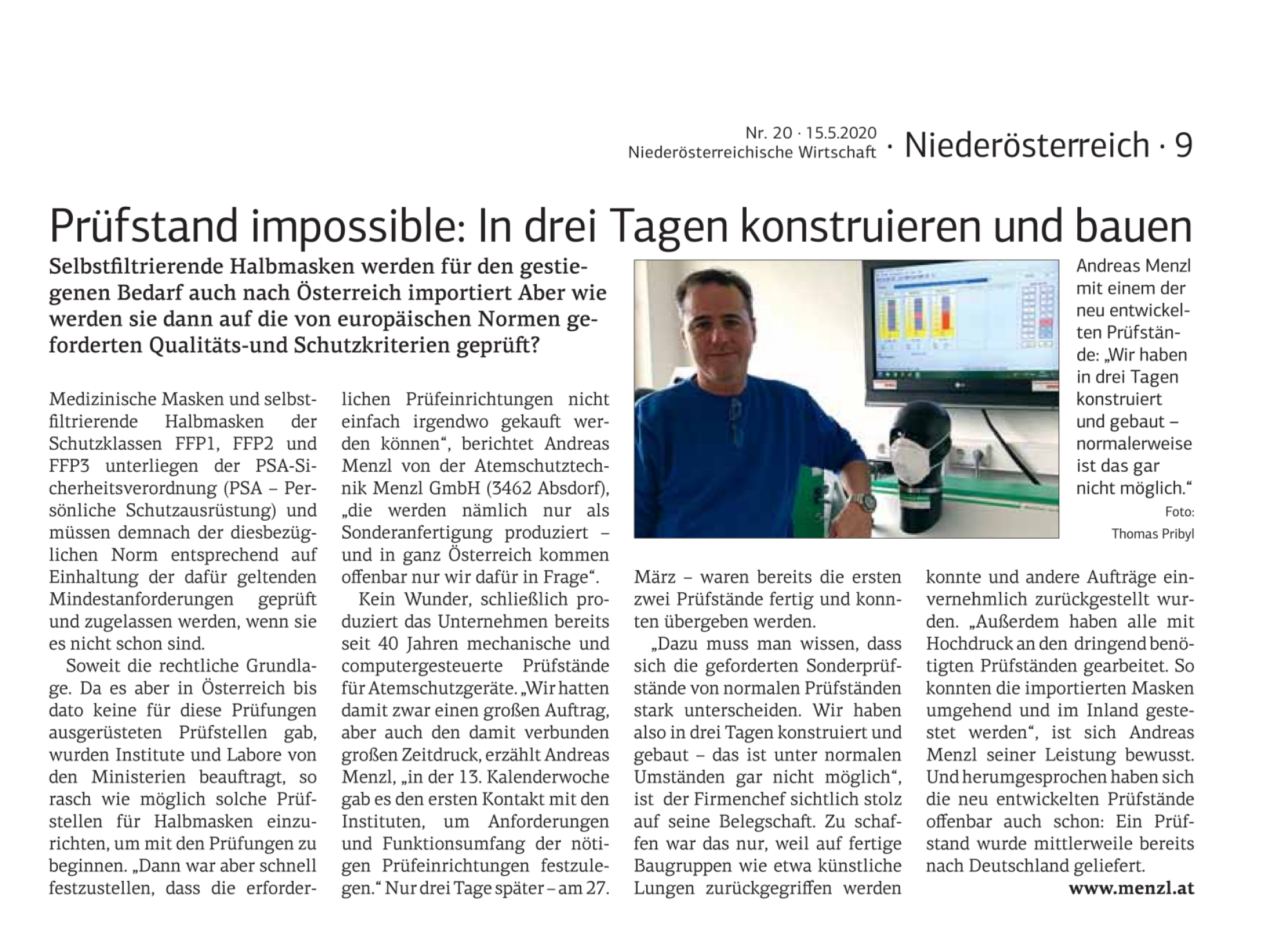 Firmengeschichte: Prüfstand impossible